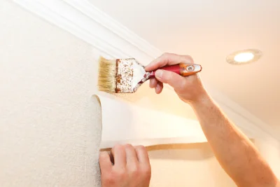 Pose de papier peint à Nonant-le-Pin — revêtements muraux et toiles de verre